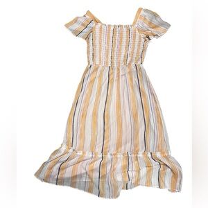 LC Lauren Conrad Women’s Midi Dress Flutter Sleeve